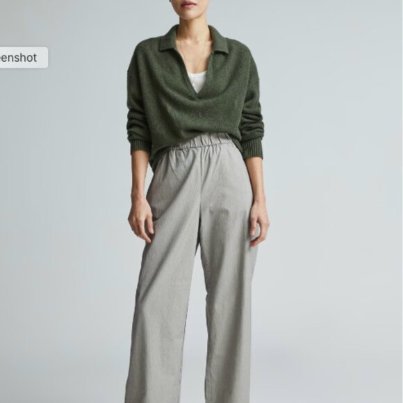 Overland The Easy Pant in Canvas Tan / Navy stripe - Picture 1 of 6